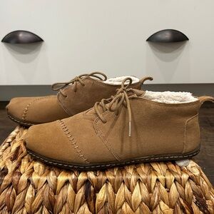Toms Tan Ankle Booties women’s 10